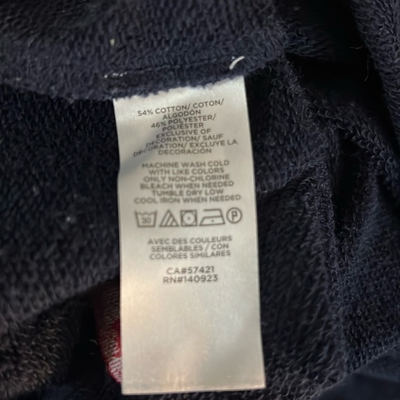 Lou & Grey Soft Gray Pullover Sweater Embroidered Hesrts size S - Picture 5 of 6